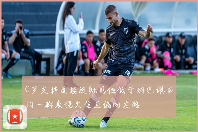 C罗支持度接近凯恩但低于姆巴佩临门一脚表现欠佳且偏向左路